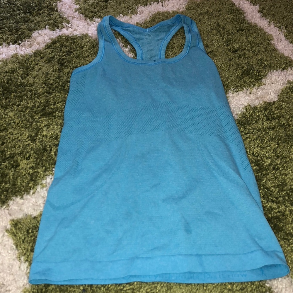 Blue Lululemon tank size 4